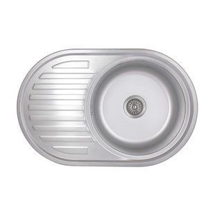Кухонна мийка Brinex 7750 0,8 мм Satin (BRIN7750SAT08) BRIN7750SAT08 фото