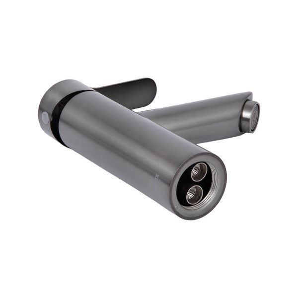 Змішувач для раковини Brinex Pure 001F низький Graphite BRIPUR001FGRP BRIPUR001FGRP фото