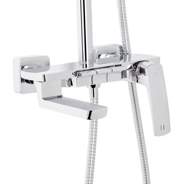 Душова система універсальна Qtap Tern на три споживачі (з виливом) QTTER111CRM47591 Chrome QTTER111CRM47591 фото