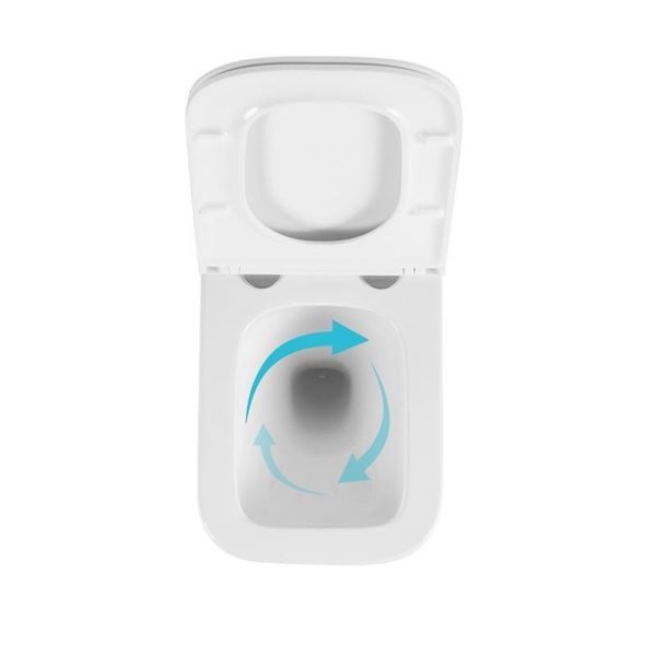 Унітаз підвісний Qtap Gemini Ultra Quiet 485&times;340&times;350 мм, White, з сидінням Slim Duroplast / Soft-close / Quick Release QTTAU26W49119 QTTAU26W49119 фото
