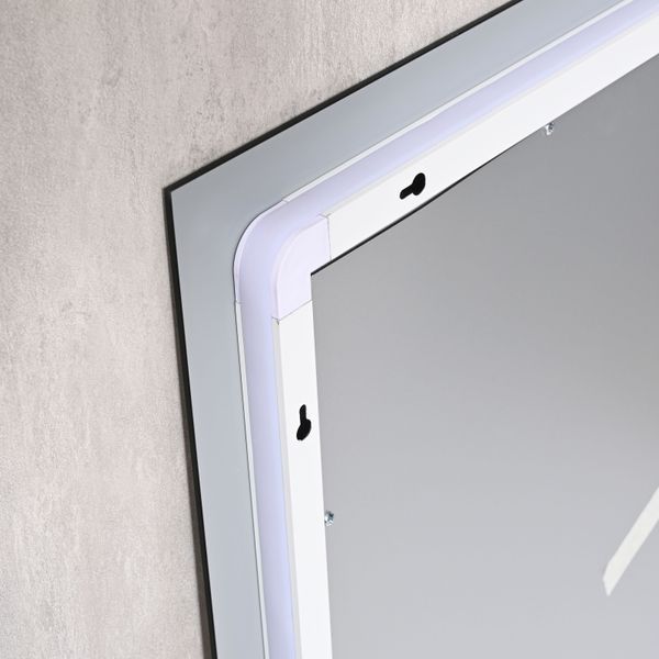 Дзеркало Qtap Taurus (TA1) 800&times;600 мм з LED-підсвічуванням Touch, з антизапотіванням, з димером, рег. темп. кольору (3000-6500K) QTTAU8006004895 QTTAU80060048952 фото
