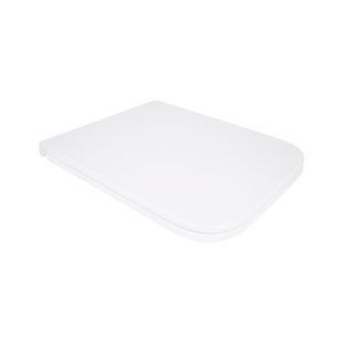 Сидіння для унітазу Qtap (Gemini 520) 448x357x38,5 мм, White, з мікроліфтом, Slim Duroplast, Quick Release QTSC179W49386 QTSC179W49386 фото