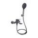 Змішувач для ванни Qtap Vlasta New (з душовим гарнітуром) QTVLA259GMB45643 Gunmetal Black PVD QTVLA259GMB45643 фото 3
