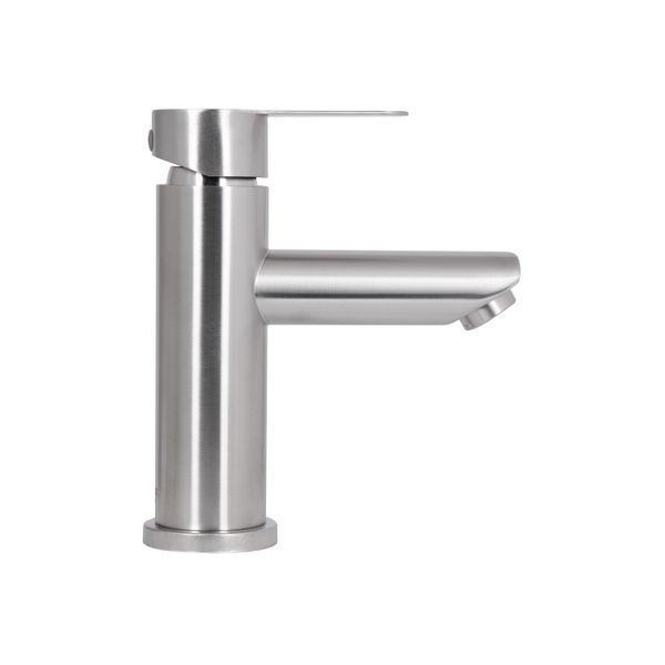 Змішувач для раковини Brinex Pure 001F низький Nickel BRIPUR001FNKL BRIPUR001FNKL фото
