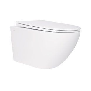 Унітаз підвісний Qtap Jay безобідковий з сідінням Soft-close QT07335176W QT07335176W фото