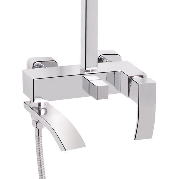 Душова система універсальна Qtap Swan Cascada на три споживачі (з виливом) QTSWA111CRM45566 Chrome QTSWA111CRM45566 фото