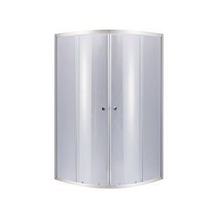 Душова кабіна Lidz Latwa SC80x80.SAT.MID.GR, скло тоноване 4 мм без піддона LLSC8080SATMIDGR2 фото