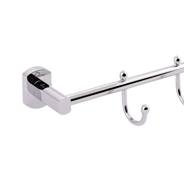 Тримач для рушника Qtap Liberty 3 гачка 365 мм QTLIBCRM11543 Chrome QTLIBCRM11543 фото
