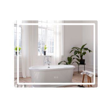 Дзеркало Qtap Mideya (DC-F910) 1000х800 з LED-підсвічуванням Touch, з антизапотіванням, димером QT2078F910W QT2078F910W фото