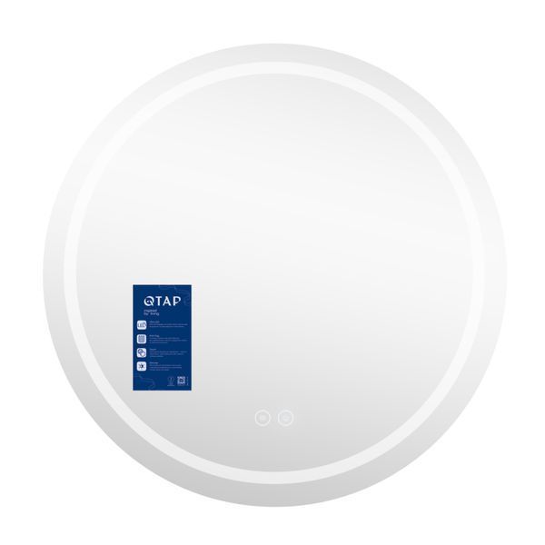 Дзеркало Qtap Mideya R800 з LED-підсвічуванням Touch, з антизапотіванням, димером QT2078NCR8080W QT2078NCR8080W фото