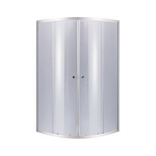 Душова кабіна Lidz Latwa SC90x90.SAT.MID.GR, скло тоноване 4 мм без піддона LLSC9090SATMIDGR2 фото
