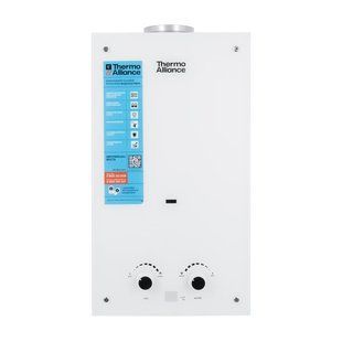 Колонка газова димохідна Thermo Alliance JSD20-10GE 10 л панель скляна White JSD2010GEWHITEGLASS фото
