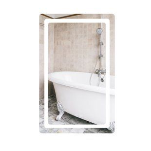 Дзеркало Qtap Mideya (DC-F911) 500х800 з LED-підсвічуванням Touch, з антизапотіванням, димером QT2078F911W QT2078F911W фото