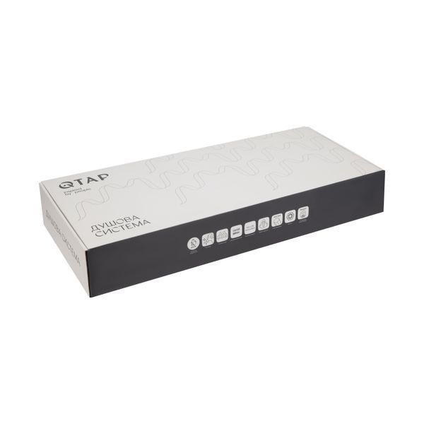 Душова система універсальна Qtap Presto на три споживачі (з виливом) QTPRE111CRM45575 Chrome QTPRE111CRM45575 фото