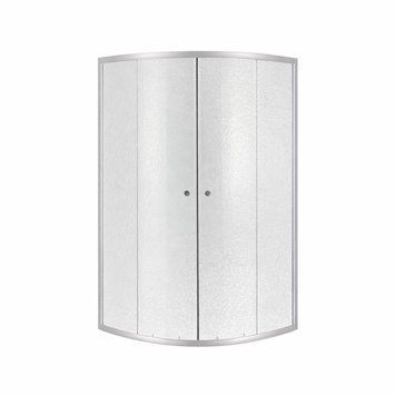 Душова кабіна Lidz Latwa SC90x90.SAT.MID.FR, скло Frost 4 мм без піддона LLSC9090SATMIDFR2 фото