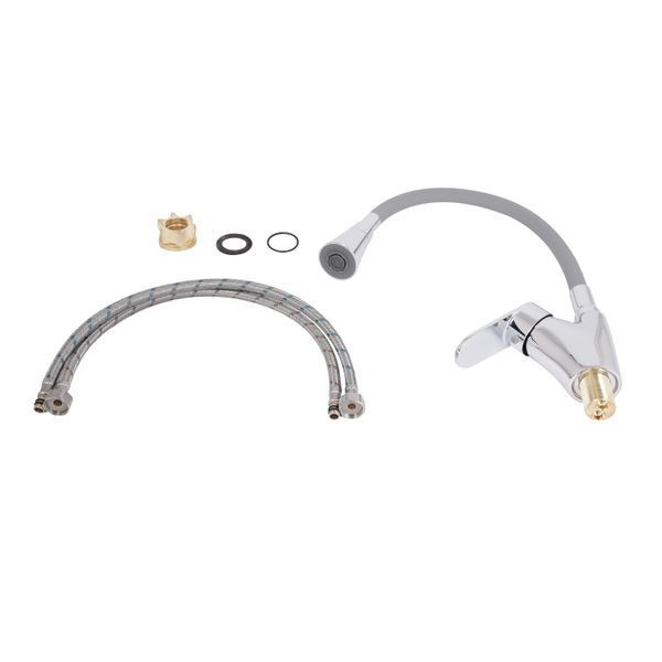 Змішувач для кухні Lidz Tani 007F3 з гнучким виливом (k40) LDTAN007F3GCR31869 Chrome/Grey LDTAN007F3GCR31869 фото