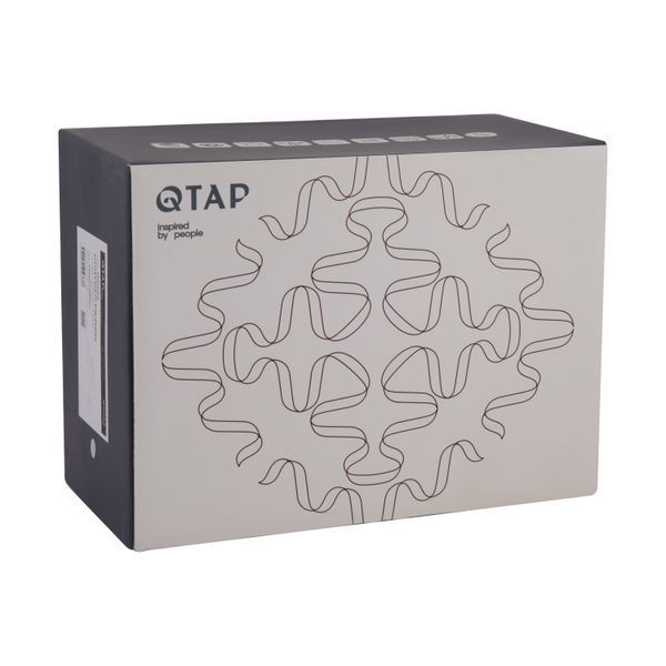 Змішувач для ванни Qtap Gemini (з душовим гарнітуром) QTGEM259CRW45683 Chrome/White QTGEM259CRW45683 фото