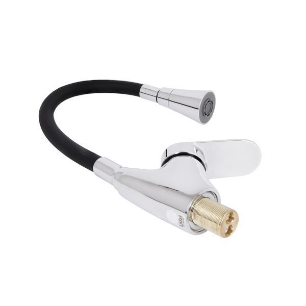 Змішувач для кухні Lidz Tani 007F3 з гнучким виливом (k40) LDTAN007F3BCR37649 Chrome/Black LDTAN007F3BCR37649 фото