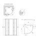 Душова кабіна Lidz Latwa SC90x90.SAT.LOW.GR, скло тон. 4 мм + Lidz Душовий піддон KAPIELKA ST90x90x14 LLASC9090SLGSET фото 2