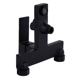 Змішувач для ванни Qtap Gemini (з душовим гарнітуром) QTGEM259BLM45682 Black Matt QTGEM259BLM45682 фото