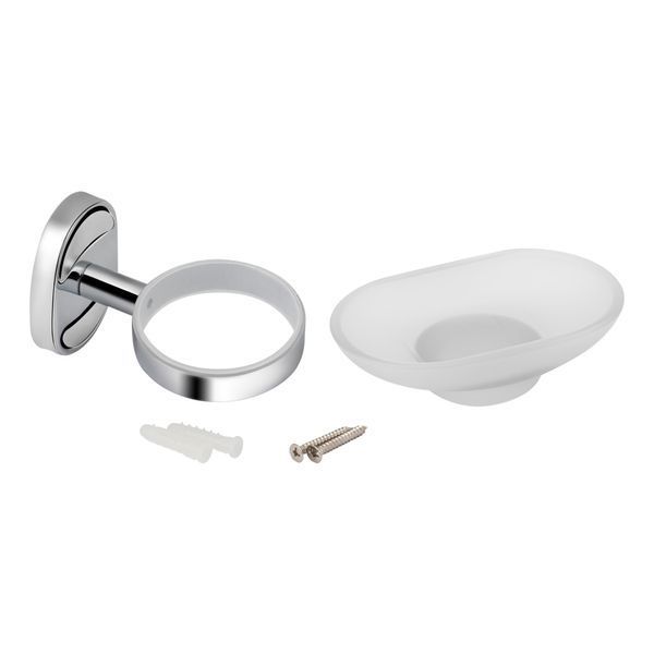 Мильниця з тримачем Lidz Oreo 0201 настінна (матове скло) LDORE0201CRM22083 Chrome LDORE0201CRM22083 фото