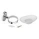 Мильниця з тримачем Lidz Oreo 0201 настінна (матове скло) LDORE0201CRM22083 Chrome LDORE0201CRM22083 фото 3