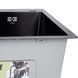Lidz Handmade H5050HB Мийка для кухні інтегрована Decor Black PVD Honeycomb 2,5/0,5 мм LDH5050BDECPVD48369 LDH5050BDECPVD48369 фото 6