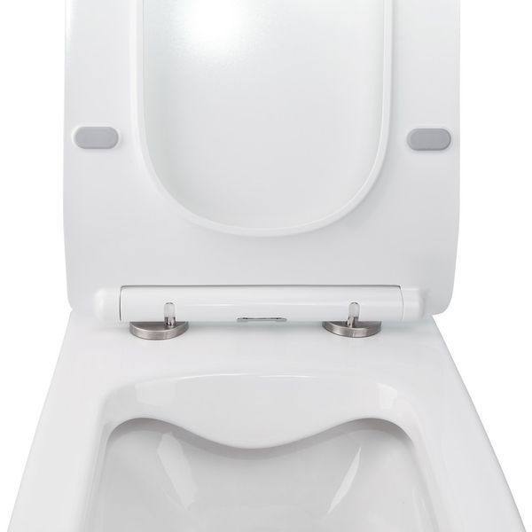 Готове рішення Qtap для ванної кімнати: підвісний унітаз Crow Rimless 520х360х290+ комплект інсталяції Nest 4 в 1 (лінійна клавіша Chrome) QT05335170W0133M425M08381CRM фото