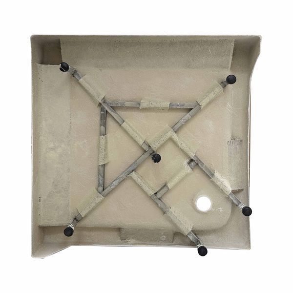 Душовий піддон KAPIELKA ST80x80х14 низький, квадратний, діаметр зливу 52 мм Lidz LKAST808014S фото