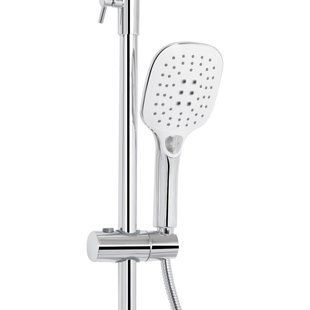 Душова система універсальна Qtap Grand на три споживачі (з виливом) QTGRACRM1004 Chrome QTGRACRM1004 фото