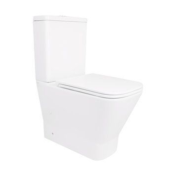 Унітаз-компакт Qtap Cardinal Ultra Quiet безободковий з сидінням Soft-close QT04222168AUQ3W QT04222168AUQ3W фото