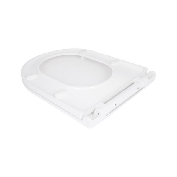 Сидіння для унітазу Qtap (Kolibri) 455&times;360&times;30 мм, White, з мікроліфтом Slim Duroplast, Quick Release QTST179W49488 QTST179W49488 фото