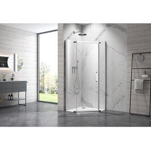 Душова кабіна Armaform MAIN п'ятикутна 90x90x200 см, скло прозоре 6 мм, профіль хром DP Active, без піддону (111-09370B) 111-09370B фото