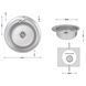 Кухонна мийка Brinex 510-D 0,8 мм Satin (BRIN510SAT08) BRIN510SAT08 фото 2