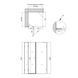 Душова кабіна Qtap Capricorn BLA1099SC6 90x90 см, скло Clear 6 мм, покриття CalcLess без піддона CAPBLA1099SC6 фото 2