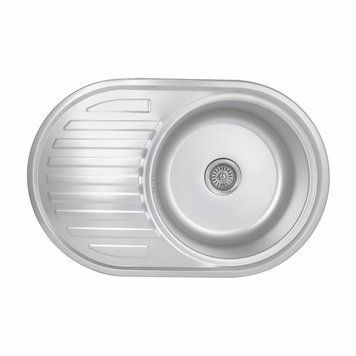 Кухонна мийка Brinex 7750 0,8 мм Micro Decor (BRIN7750MDEC08) BRIN7750MDEC08 фото