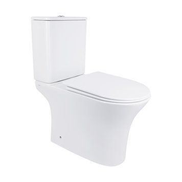 Унітаз-компакт Qtap Presto безобідковий з сідінням Soft-close QT24221217AW QT24221217AW фото