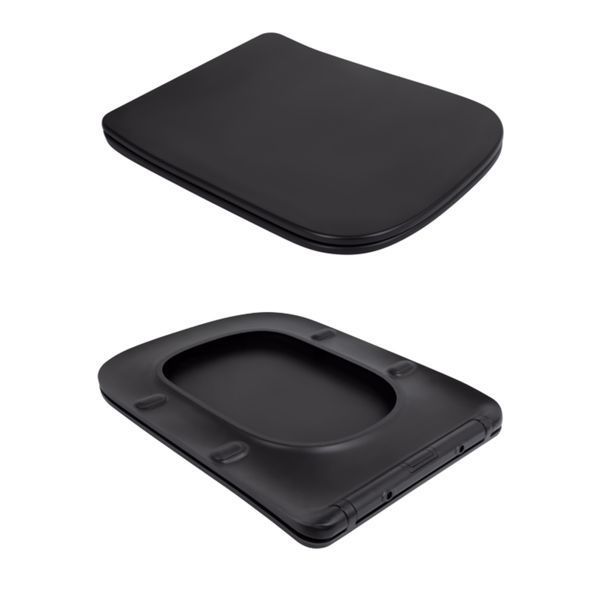Унітаз підвісний Qtap Tern New Ultra Quiet безобідковий з сидінням Soft-close MATT BLACK QT17332303ASMB QT17332303ASMB фото