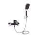 Змішувач для ванни Qtap Grand (з душовим гарнітуром) QTGRABCR006 Chrome/Black QTGRABCR006 фото 3