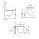 Унітаз підвісний Qtap Crow безобідковий з сідінням Soft-close QT05335171W QT05335171W фото 2