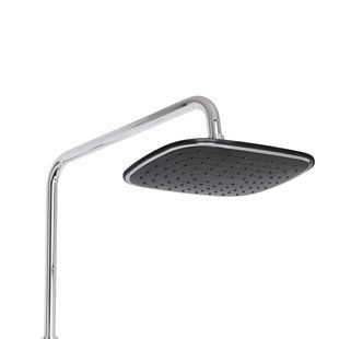 Душова система універсальна Qtap Grand на три споживачі (з виливом) QTGRABCR1004 Chrome/Black QTGRABCR1004 фото