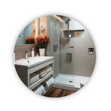 Дзеркало Qtap Taurus R600 з LED-підсвічуванням Touch, з антизапотіванням, з димером, рег. темп. кольору (3000-6500K) QT2478R607 QT2478R607 фото