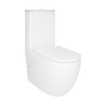 Унітаз підлоговий Qtap Robin New Ultra Quiet безобідковий з сидінням Soft-close WHITE QT13226083AW QT13226083AW фото