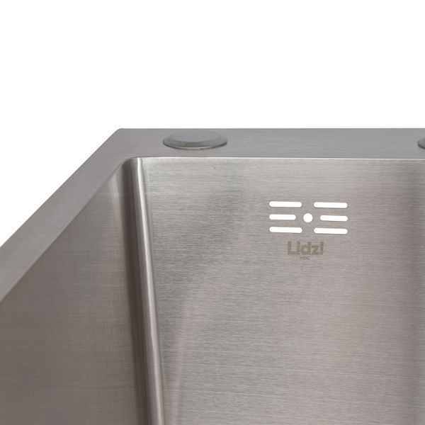 Мийка для кухні інтегрована Lidz Handmade H6350R крило праворуч (LDH6350BRUR45587) Brushed Steel 3,0/1,0 мм LDH6350BRUR45587 фото