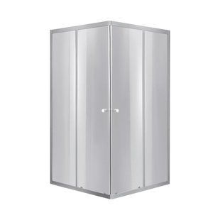 Душова кабіна Lidz Wawel SC90x90.SAT.LOW.DGR, скло темне тоноване 4 мм без піддона LWASC9090SATLOWDGR2 фото