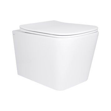 Унітаз підвісний Qtap Tern Ultra Quiet безобідковий з сидінням Soft-close WHITE QT17332303AW QT17332303AW фото