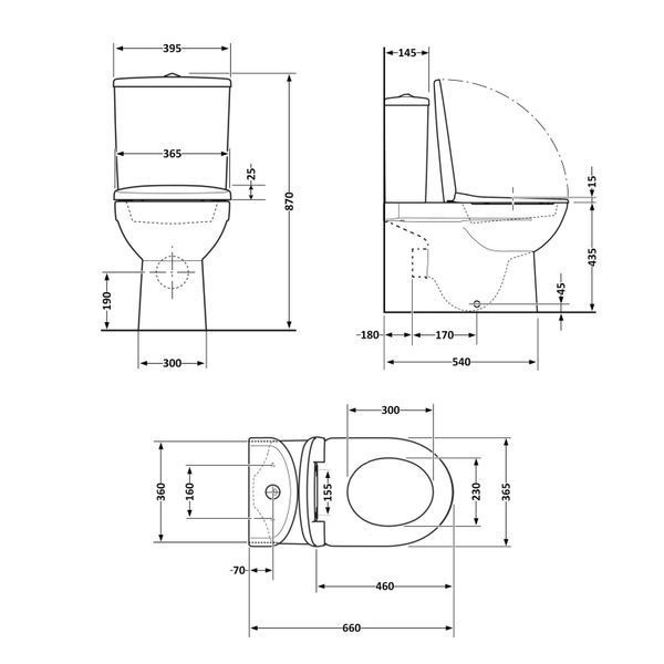 Унітаз підлоговий Qtap Scorpio Ultra Quiet безобідковий з сидінням Soft-close MATT BLACK QT14226088AMB QT14226088AMB фото