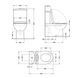 Унітаз підлоговий Qtap Scorpio Ultra Quiet безобідковий з сидінням Soft-close MATT BLACK QT14226088AMB QT14226088AMB фото 2