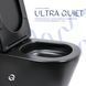 Унітаз підлоговий Qtap Scorpio Ultra Quiet безобідковий з сидінням Soft-close MATT BLACK QT14226088AMB QT14226088AMB фото 5