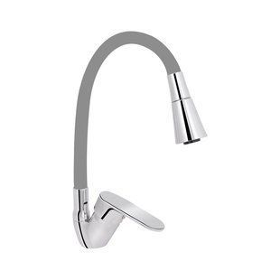 Змішувач для кухні Lidz Tani 008F3 з гнучким виливом (k40) LDTAN008F3GCR39507 Chrome/Grey LDTAN008F3GCR39507 фото